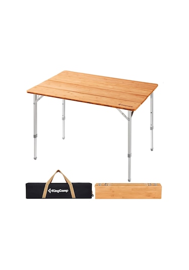 Kingcamp Bamboo M 100x65 Bambu Kamp Masası Çok Renkli