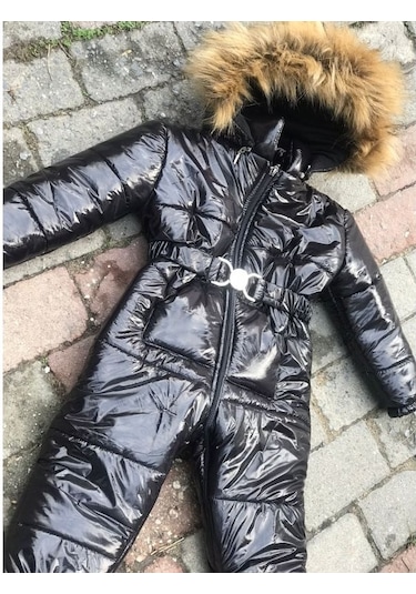 Modavals Kürklü Unısex Çocuk Kozmomont / Astronot Tulum Çok Renkli