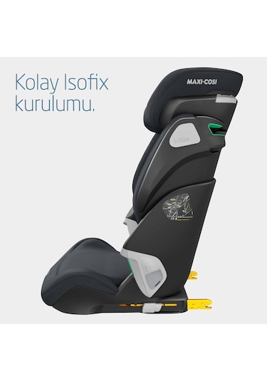 MaxiCosi Kore Pro Işık Sensörlü Adac'Lı İsofixli ISize 15-36 Kg Çocuk Oto Koltuğu Authentic Graphite