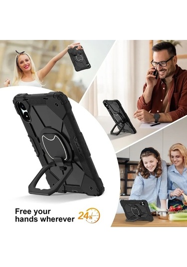 Maoyaya Redmi Pad Pro 12.1 İnç Kılıf, 360 Derece Kolçaklı, Taşıma Kolçaklı Koruyucu