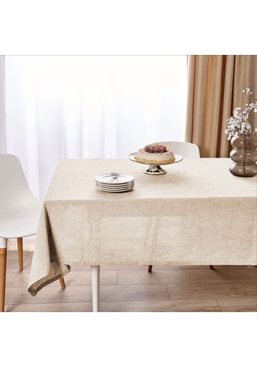 Evidea Soft Faralya Masa Örtüsü - Bej - 140x220 Cm Bej