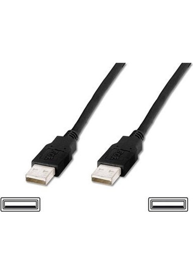 Digitus AK-300101-018-S 1.8 M USB 2.0 to USB 2.0 Erkek-Erkek AWG28 USB 2.0 Kablo