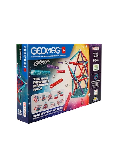 Glitter Manyetik Zeka Oyunu 60 Parçayla Sınırsız Yaratıcılık