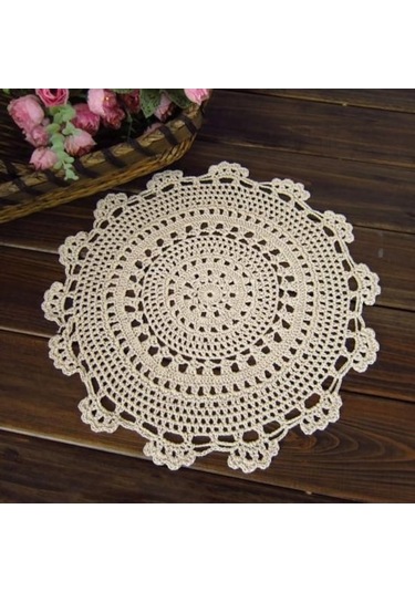 Novahub Beyaz Yastık El Yapımı Yıkanabilir Ev Pamuk Hattı İçecekler Ziyafet İçin Yastık Bardak 15cm Beyaz Beyaz