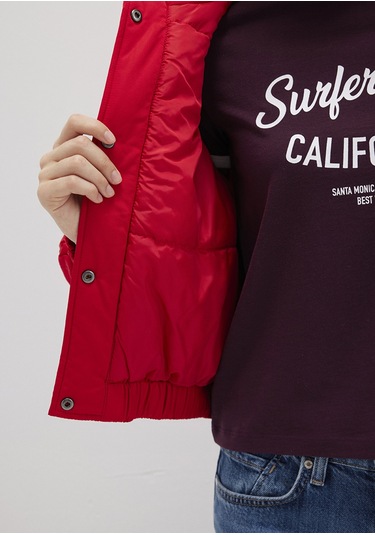Mavi - Kırmızı Ceket 1110269-90367 Kırmızı