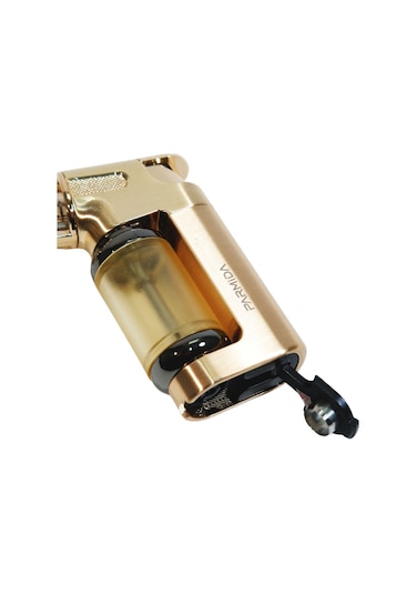 Parmida Tek Torch Pürmüz Gold Masa Tipi Metal Puro Çakmağı - Tr9248