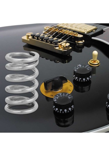 Hfambition Bigsby Serisi Elektro Gitar Tremolo Köprüsü İçin Dayanıklı Metal Yay - Aksesuar Gümüş