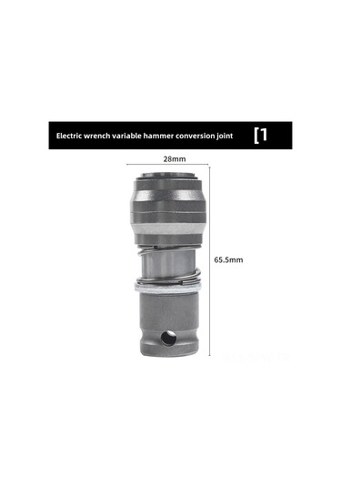 Maiyame Elektrikli Somun Sıkıcıdan Darbeli Matkap'a Dönüştürücü - 1/2 Başlı, Kare/uçak Saplı Darbeli Matkap Ucu Adaptörü Kare Saplı 1 Adet