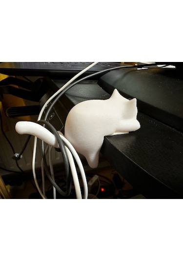 Tırmanan Kedi Süsü - Masaya Tırmanan Kedi Tasarımı Anahtarlık Askı