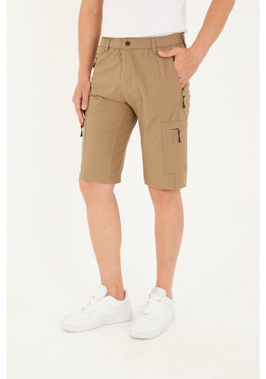 Camp Scoutland Camp715 Outdoor Tactical Su İticili Yazlık Erkek Taktik Şort Bej