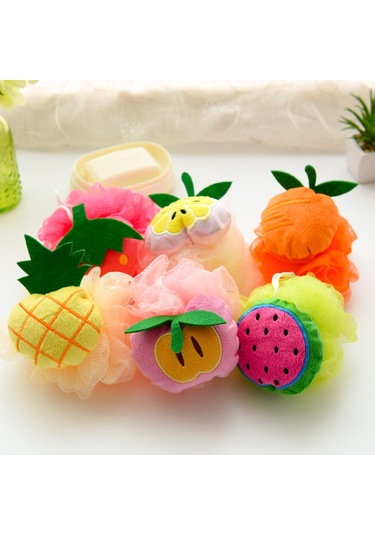 Teltree Yumuşak Meyve Desenli Banyo Süngeri - Cilt Temizleme Ve Peeling İçin Diğer