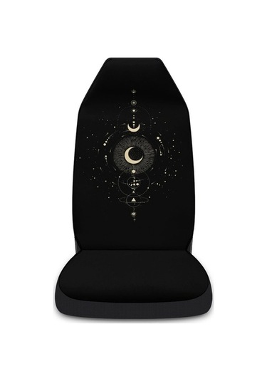 Novahub Araba Koltuk Koruyucu, Altın Ay Desenli Otomobil Dekorasyonu, Stil: Gümüş Yıldız Diğer