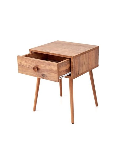 Just Home Mila Tek Çekmeceli Komodin - Atlantik Çam Atlantik Çam