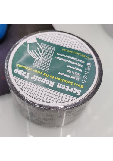 Geeksen "pencere Ve Kapı Filesi Onarım Bandı - Güçlü Yapışkanlı, 5cm X 2m" Siyah