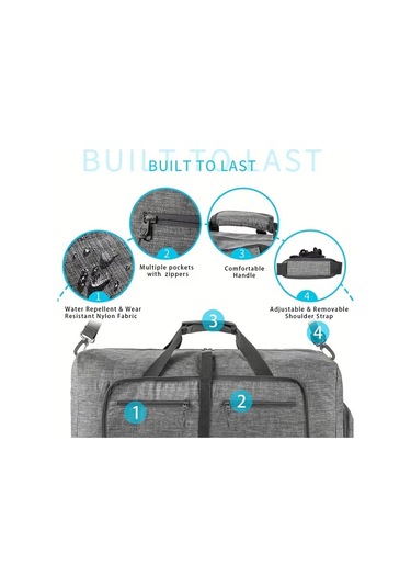 Maiyame Siyah Outdoor Spor Kamp Seyahat Çanta - Katlanabilir Büyük Kapasite, Ayırtılmış Ayakkabı Bölmesi, Nilon Materyal, Sağlam Ve Pratik Siyah