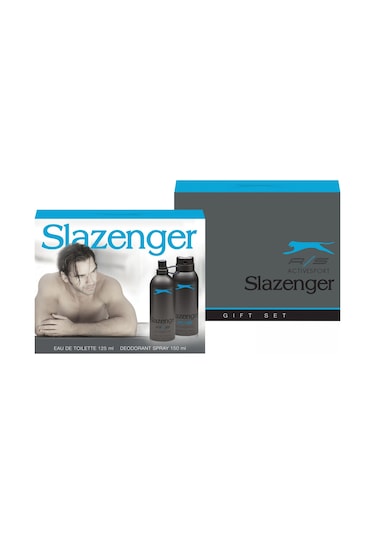 Slazenger Active Sport Mavi Erkek Parfüm EDT 125 ML + Active Sport Erkek Sprey Deodorant 150 ML