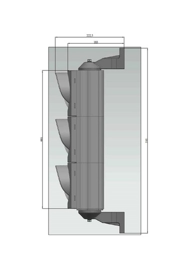 100 Mm Power Led'li Sinyal Verici Bisiklet Figürlü-3289 - 220 Vac