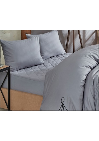 Formeya %100 Pamuk Kapitone Yatak Koruyucu Alez Ve Nevresim Set