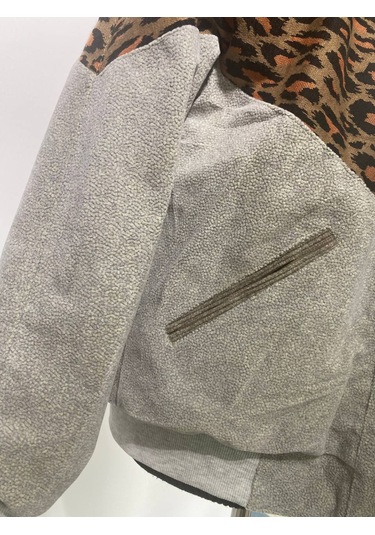 Kadın Aztek Unisex Retro Bomber Oversize Desenli Ceket Gflg4 Çok Renkli