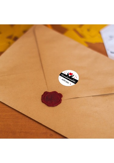 Mufunye Teşekkür Etiketleri, Yuvarlak 25mm, 500 Adet/rulo, Koli Paketleme İçin, Self-adhesive Sticker