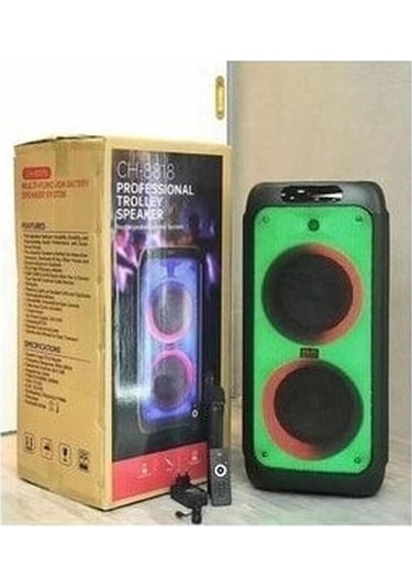 Junglee Partybox Bluetooth Hoparlör Kablosuz Mikrofonlu Ses Sistemi Gitar Bas Kabin