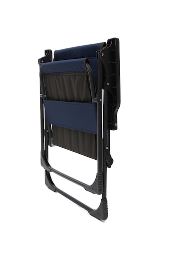 Natura 4 Adet Kamp Sandalyesi Dikdörtgen Bardaklıklı - Lacivert