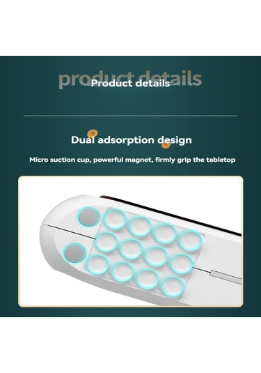 Yaleker Beyaz Abs Mutfak Magenetik Folyo Kesici - Yüksek Kalite, Akıcı Sürüş, Modern Tarz, Ev Kullanıma Uygun Beyaz