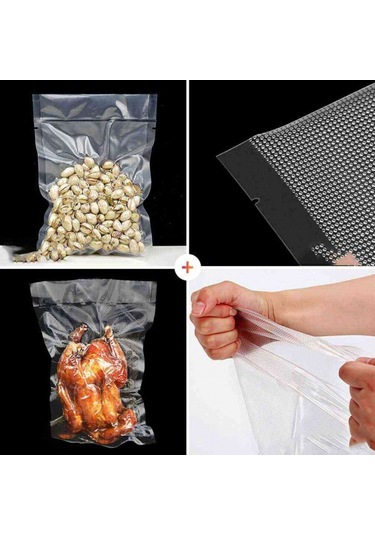 Vakum Torbası Poşeti Tırtıklı 20X30 Cm 50 Li Paket