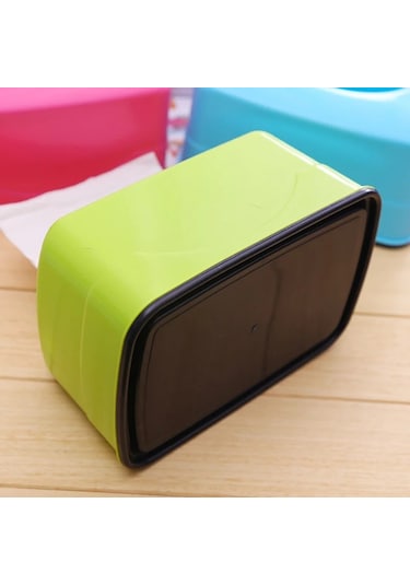 Sky Blue-1 Adet Sevimli Pp Gülümseme Yüz Doku Tutucu Kılıf Islak Mendil Peçete Kutusu Islak Mendil Saklama Kutusu Ev Odası Depolama Organizatör