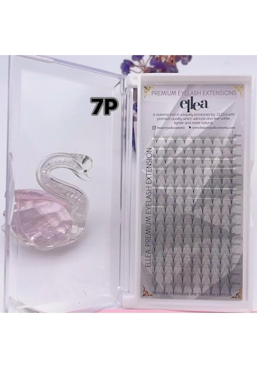 Ellea 7d Çek-bırak Hazır Volüm İpek Kirpik 0.7 D Kıvırım 8-15 Mm