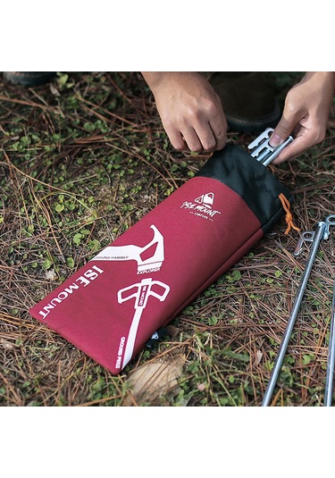 Folinda Kamp Tente Toprak Çivi, Rüzgar Teli Ve Çekiç Saklama Çantası - Oxford Kumaş - 355x155mm - Kırmızı/siyah/turuncu/mavi Seçenekli Kırmızı