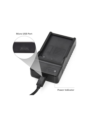 Yaozixa Ordro Hdr-ac3/ac5/az50/v12/v7 Kamera Bataryası Şarj Ünitesi, Plastik, Type-c Girişi Ve Usb Kablosu Dahil