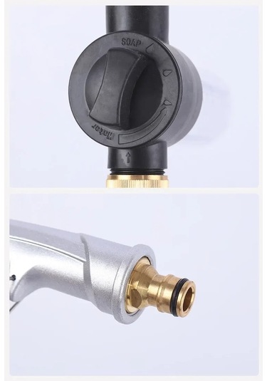 Techtic Metal Yüksek Basınçlı Köpük Hazneli Su Tabancası