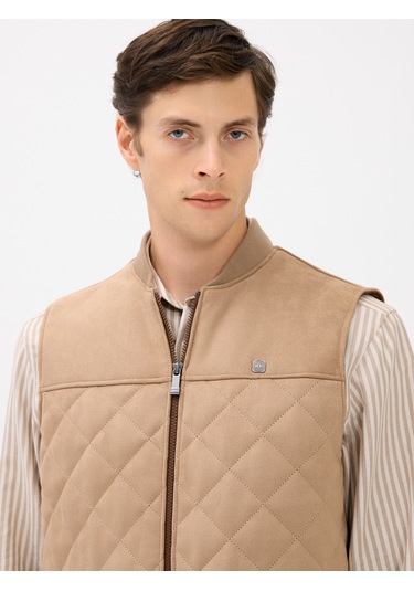 Karaca Erkek Deri Yelek-vizon 114328003-16-52 119192 VİZON