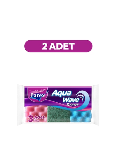 Aquawave 3'lü Bulaşık Süngeri İkili Paket