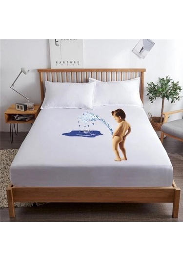 Novahub %gül Renkli Derin Cep Elastik Bantlı Yatak Portector Kapak 90x200x30cm Polyester Yatak Topper% Gül