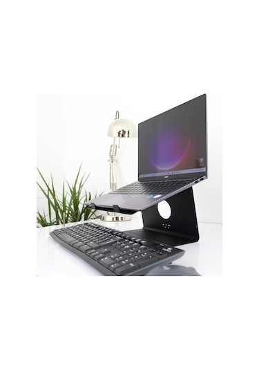 Hansdo Metal Siyah Laptop Standı - Yükseltici - Altlık Sls1Bl