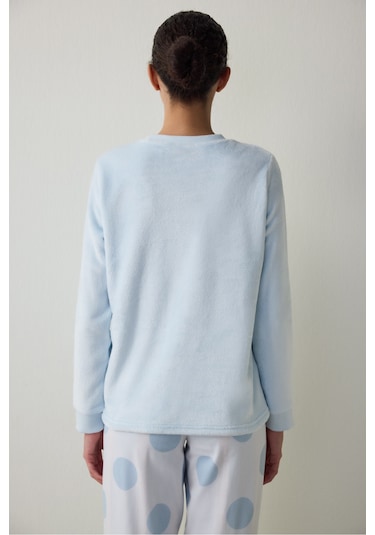 Penti Açık Mavi Magic Termal Etkili Sweatshirt Pijama Üstü