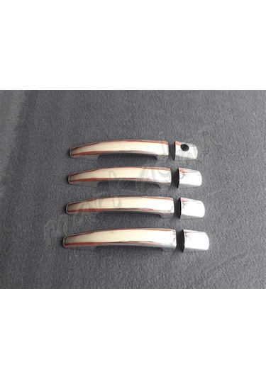 Markadan Citroen C4 Krom Kapı Kolu 2004-2010 4 Kapı Paslanmaz  Çel