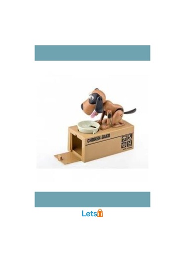 Sevimli Para Yiyen Köpek Kumbara 16 Cm Sert Plastik TEK EBAT