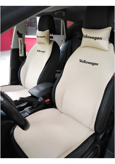 Volkswagen Nakışlı Ön Ikili Oto Koltuk Kılıfı
