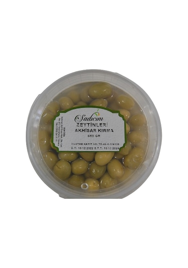 Sadıcım Yeşil Kırma Zeytin 650 Gr Pet Kavanoz