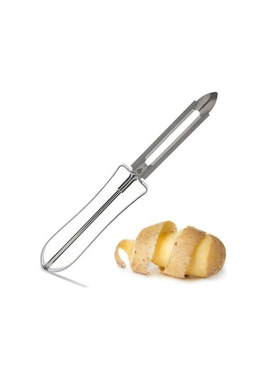 Tenfowee Ev Mutfak İçin Çelik Soğan Patates Kabuklayıcı - Çeşitli Sebzeler Ve Meyveler İçin Kolay Kullanım, Hafif Ve Dayanıklı Diğer