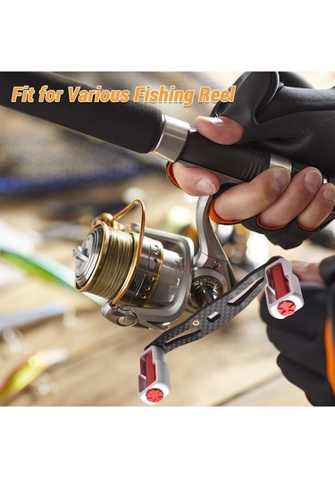 Maoyaya Lıxada Karbon Olta Makinası Kolu, 8x5mm İç Delik, 10.5cm, Mavi, Kolay Montaj, Dayanıklı Versiyon