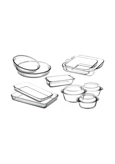 Paşabahçe Borcam Çeyiz Tepsi Tencere Seti 10 Parça