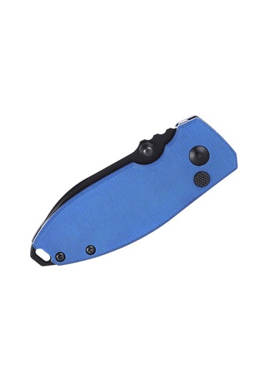 Crkt Squid Button Lock Micarta Blue Kamp Çakı Mavi
