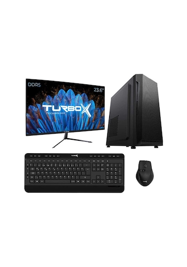 Turbox TX4887 i5-12400 32 GB DDR5 1 TB NVMe SSD 23.6" Dos FHD Masaüstü Bilgisayar