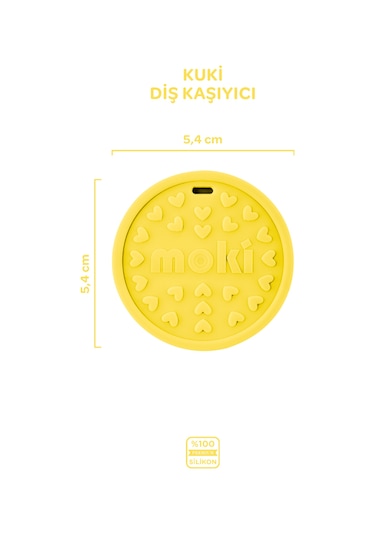 Silikon Diş Kaşıyıcı Kuki Sunrise Sarı