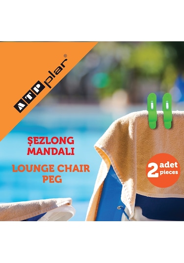 Şezlong Mandalı - 2 Paket - 4 Adet Mandal