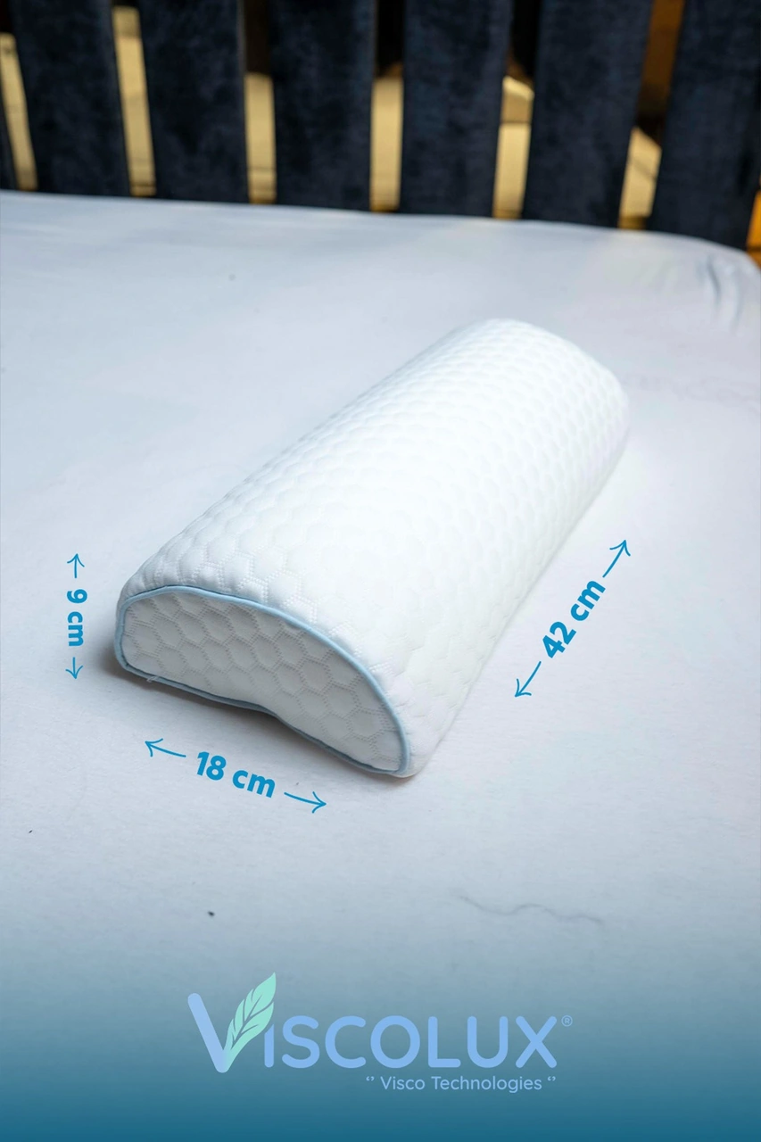 Çok Amaçlı Ortopedik Visco Yastık - Horlama Yastığı Hamile Yastığı 42x18x9 Mavi